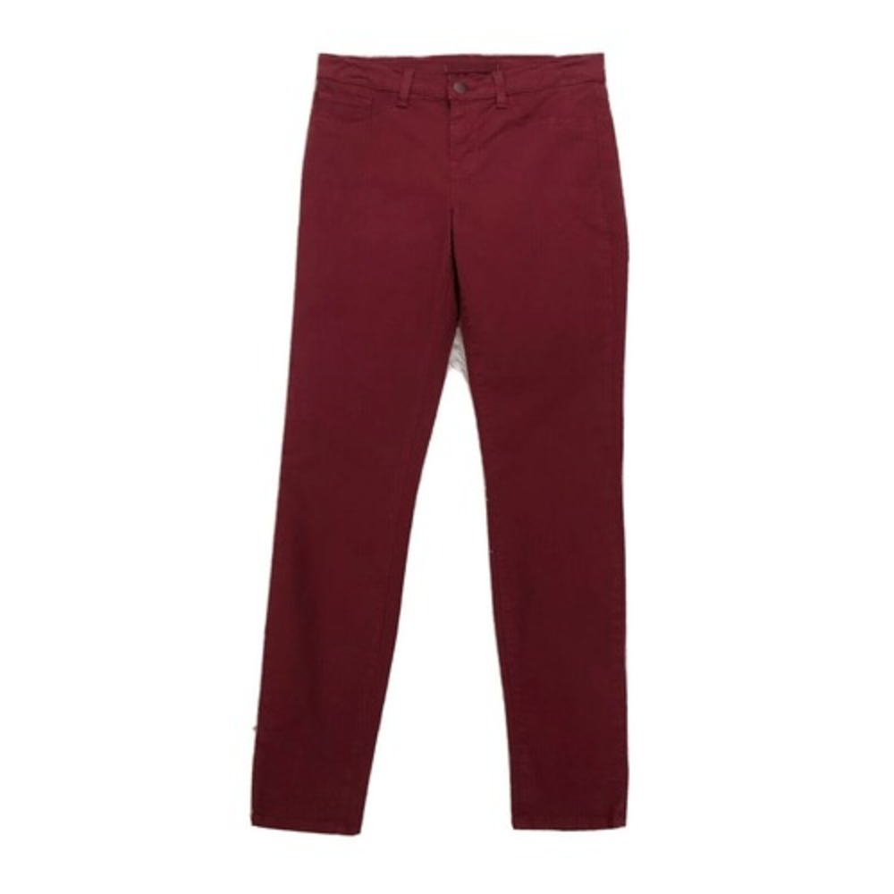 J Brand Maroon Red Mid Rise Skinny‎ Leg Ankle Jeans Size 28